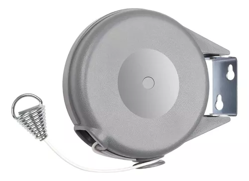 TENDEDERO RETRACTIL ROPA COLGADOR PARED ACERO INOXIDABLE 12M - 1