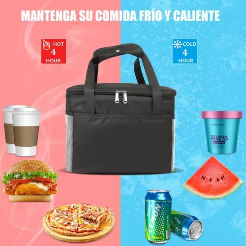 LONCHERAS BOLSOS TERMICA AISLAMIENTO PORTÁTIL 23X20CM 7L - 1