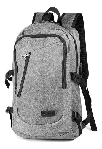 MOCHILA IMPERMEABLE PARA NOTEBOOK DE VIAJE 30L CON CABLE USB - 1