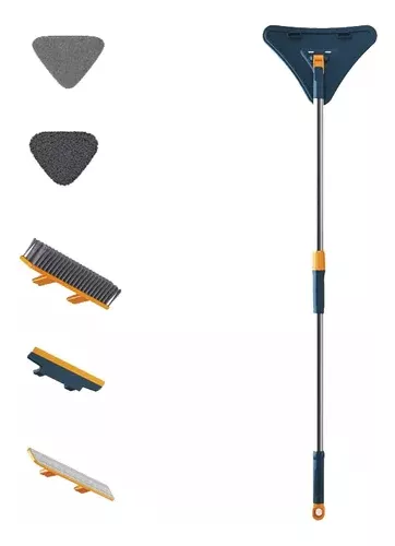 KIT 5 MOPA TRIANGULAR + CEPILLAR PISO + RASPADOR VIDRIO - 1