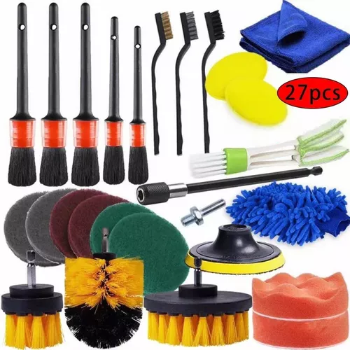 KIT LIMPIEZA COCHE CON CEPILLO TALADRO ELÉCTRICO - 1