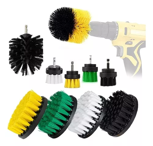 CEPILLOS LIMPIEZA TALADRO SET X10 AUTO HOGAR TAPIZ - 1
