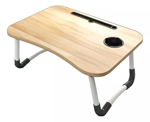 MESA PLEGABLE PARA CAMA Y NOTEBOOK MULTIFUNCIONAL DE MADERA - 1