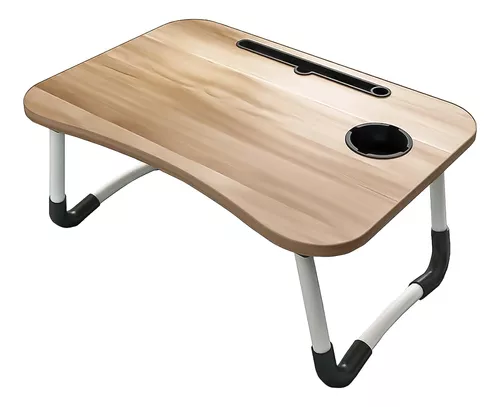 MESA PLEGABLE PARA CAMA Y NOTEBOOK MULTIFUNCIONAL DE MADERA - 1