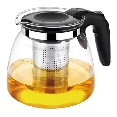 TETERA VIDRIO INFUSOR TE TETERA INFUSORA CON FILTRO 900ML - 1