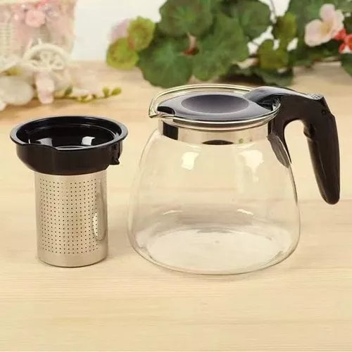 TETERA VIDRIO INFUSOR TE TETERA INFUSORA CON FILTRO 900ML - 1