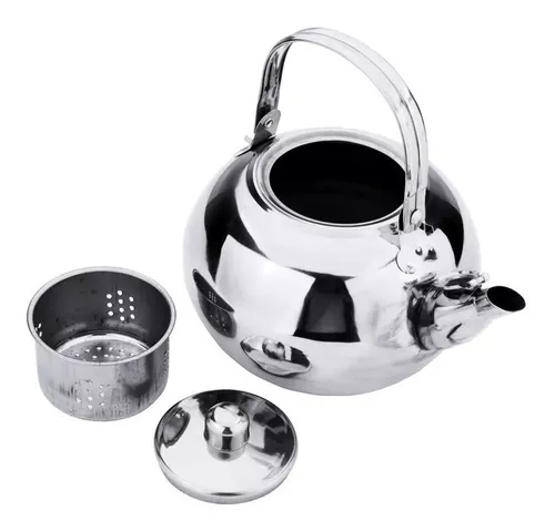 TETERA INFUSOR REDONDA 1.2 L ACERO. - 1