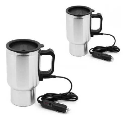 VASO TAZÓN MUG TERMO CALENTADOR AUTO 12V CAFE TE - 1