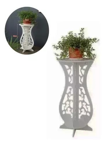 MESA FLORERO BLANCA MDF - 1