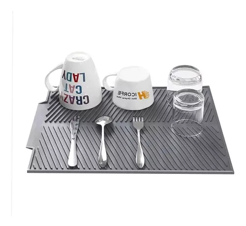 ALFOMBRILLA DE SILICONA ESCURRIDOR PLATOS VASOS COCINA - 1