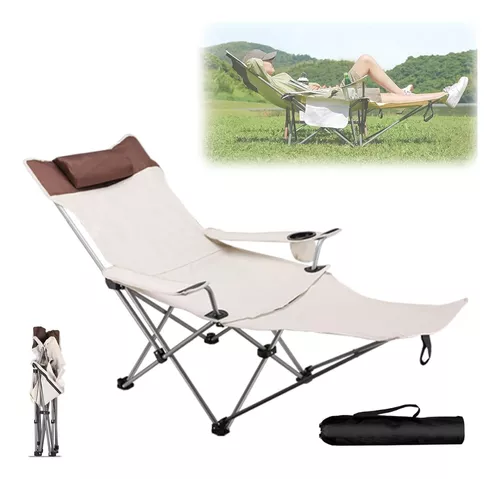 SILLAS PLEGABLES CAMPING PLAYA REPOSAPIES TUMBONA PORTATIL - 1