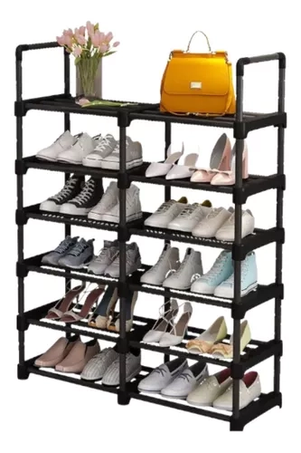 MUEBLE ZAPATERO ORGANIZADOR RACKS ZAPATERA ARMABLE 6 NIVELES - 1
