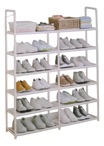 MUEBLE ZAPATERO ORGANIZADOR RACKS ZAPATERA ARMABLE 6 NIVELES - 1