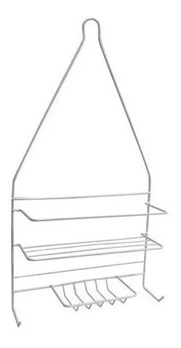 ORGANIZADOR PARA DUCHA DE METAL BLANCO - 1