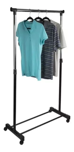 PERCHERO PORTÁTIL EXHIBIDOR DE ROPA CON RUEDAS ORGANIZADOR - 1