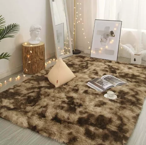 ALFOMBRA PELUDO SUAVE PRIMERA CALIDAD VARIOS 120 X 160 CM - 1