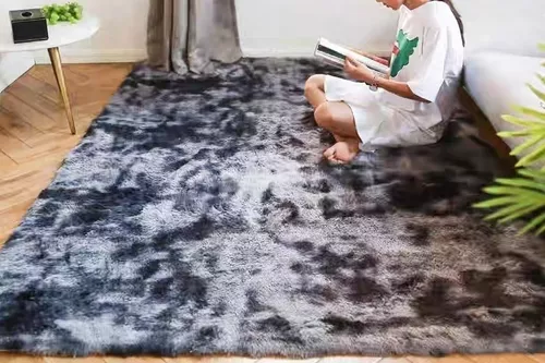 ALFOMBRA PELUDA SUPER SUAVE VARIOS COLORES 1.2 X 1.6 M - 1