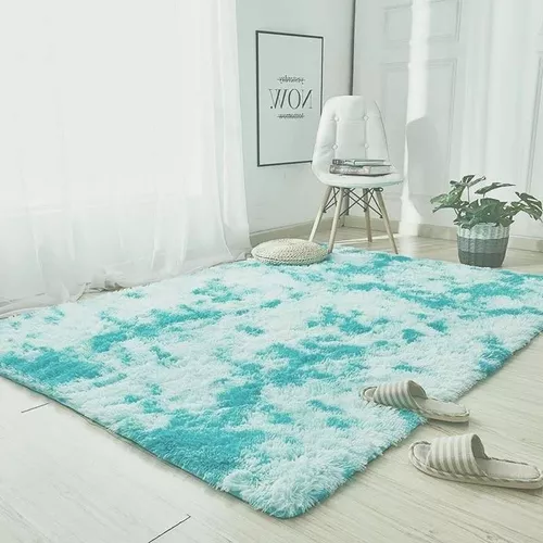 ALFOMBRA PELUDA SUPER SUAVE VARIOS COLORES 1.2 X 1.6 M - 1