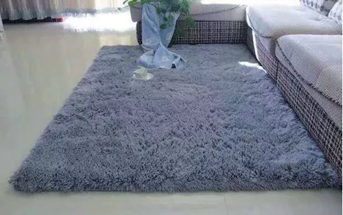 ALFOMBRA PELUDA SUPER SUAVE VARIOS COLORES 1.2 X 1.6 M - 1