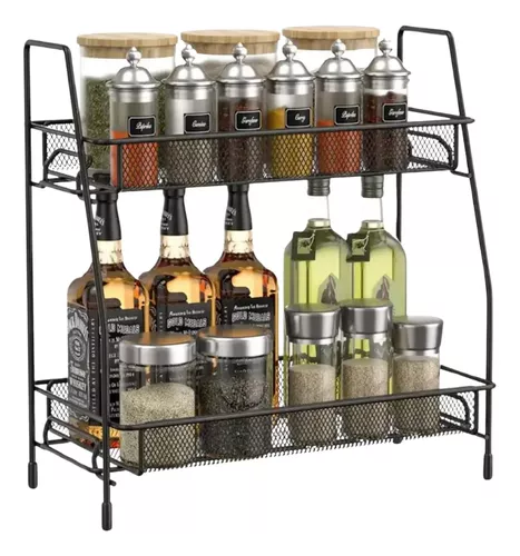 ESTANTE ORGANIZADOR DOS NIVELES MULTIUSO BAÑO COCINA CLOSET - 1