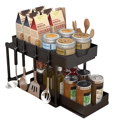 ORGANIZADOR COCINA REPISA ALMACENAMIENTO 2 NIVELES ESTANTE - 1