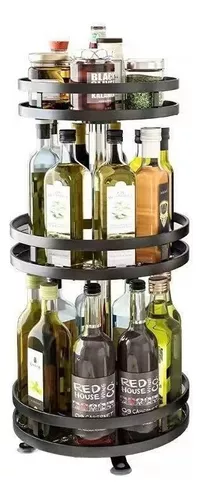 ESTANTE ESPECIERO GIRATORIO PORTA FRASCOS ORGANIZADOR COCINA - 1