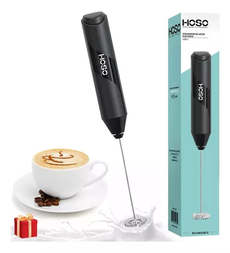 ESPUMADERO BATIDOR REVOLVEDOR CAFÉ ESPUMA LECHE HUEVOS PILA COLOR NEGRO - 1