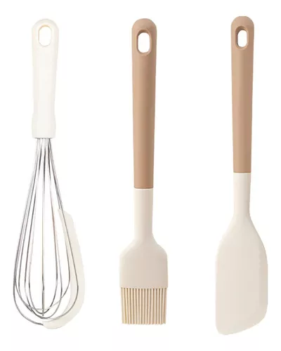 UTENSILIO SILICONA COCINA REPOSTERÍA BROCHA BATIDOR ESPATULA - 1
