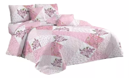 COBERTOR 2PLAZAS PALO ROSA VERANO QUILT - 1