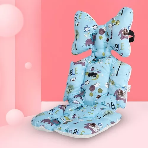 COJIN AZUL BEBE PARA COCHE DE BEBE O SILLA DE AUTO ACOLCHADO - 1