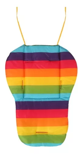 COJÍN MULTICOLOR ASIENTO ACOLCHADO MULTIUSO PARA COCHE Y SILLAS BEBES - 1