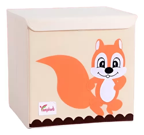 CAJA ORGANIZADOR JUGUETE ROPA DISEÑO ANIMAL - 1