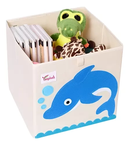 CAJA ORGANIZADOR JUGUETE ROPA DISEÑO ANIMAL - 1