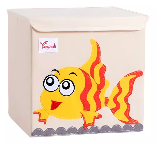 CAJA ORGANIZADORA JUGUETE ROPA DISEÑO ANIMAL - 1