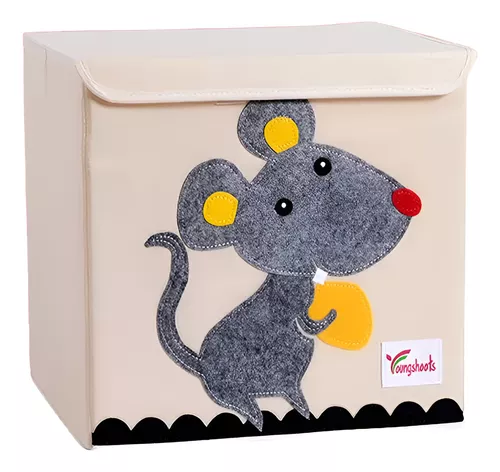 CAJA ORGANIZADORA JUGUETE ROPA DISEÑO ANIMAL - 1