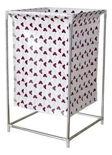 CESTA DE ROPA SUCIA ARMABLE TELA IMPERMEABLE COLOR PATRON DE CABEZA DE OSO - 1