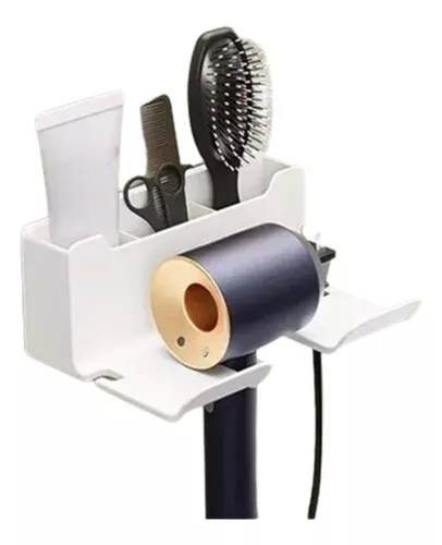 SOPORTE DE ALMACENAMIENTO PARA SECADOR DE PELO COLOR BLANCO - 1