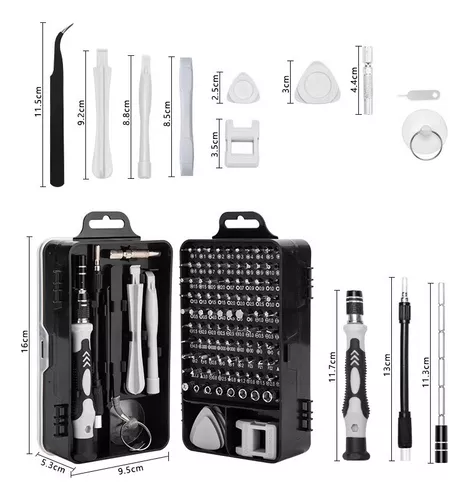 SET 115 PCS DESTORNILLADORES PRECISIÓN TORX MAGNÉTICOS - 1