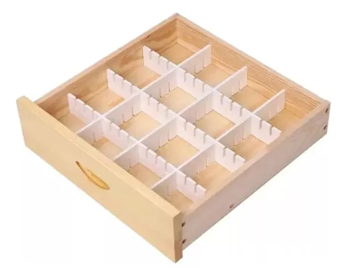 SET 3 SEPARADORES DE CAJÓN ORGANIZADOR CLOSET 43.5X5CM PCZ - 1