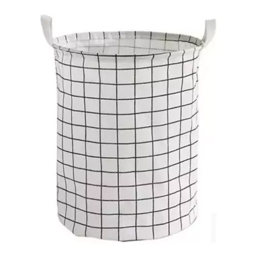 CESTO CANASTO ROPA SUCIA PLEGABLE ORGANIZADOR DE TELA - 1