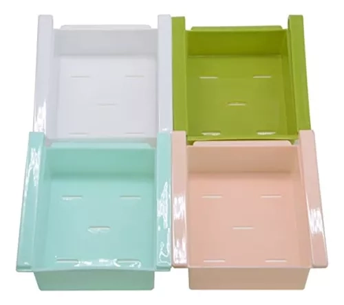 PACK X2 BANDEJA ORGANIZADOR CAJON REFRIGERADOR AHORRAESPACIO - 1