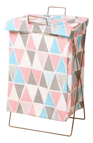 CESTA CANASTO PLEGABLE ROPA DE ORGANIZADOR CON CUBIERTA - 1