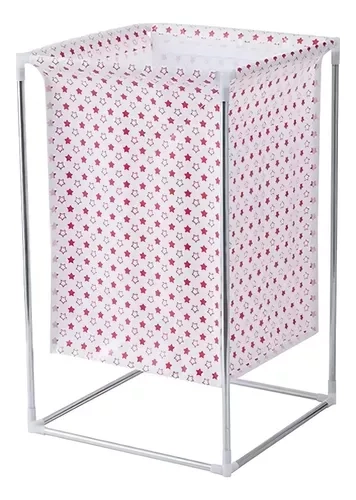 CESTA DE ROPA SUCIA ARMABLE TELA IMPERMEABLE COLOR PATRON DE EXTRELLA - 1