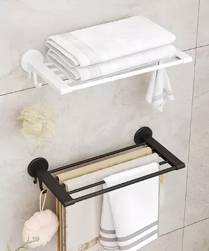 ORGANIZADOR DE BAÑO / SOPORTE ORGANIZADOR DE TOALLA BLANCO - 1
