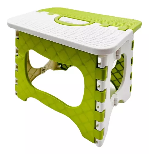 SILLA PISO PARA NIÑOS O NIÑAS PLEGABLE RESISTENTE COLOR VERDE - 1