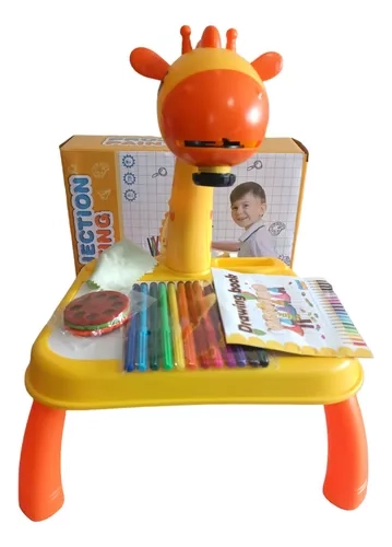 MESA PIZARRA LUMINOSA,PROYECTOR INFANTIL ROSA - 1