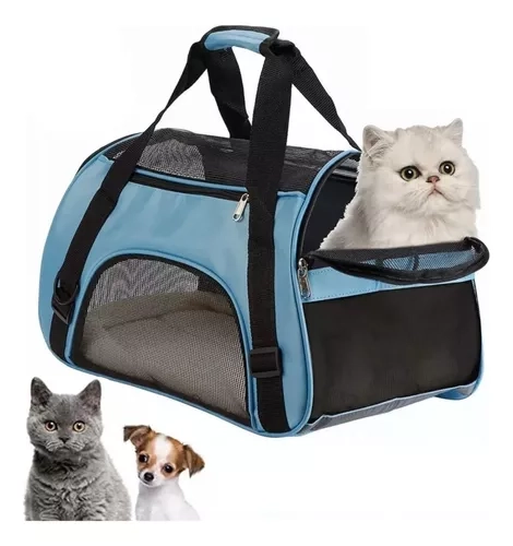 MOCHILA TRANSPORTADORA PARA PERRO Y GATO PORTÁTIL PLEGABLE - 1