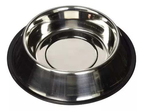TAZÓN PLATO COMIDA ACERO INOXIDABLE MASCOTAS PERRO TALLA X L - 1