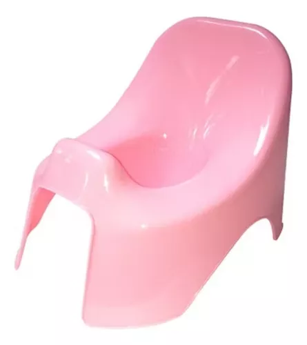 PELELA INFANTIL PLASTICA INODORO NIÑOS BEBÉ BABY POTTY WC ROSADO - 1