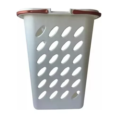 CESTA CANASTO DE ROPA GRANDE PLÁSTICO RESISTENTE CON TAPA - 1
